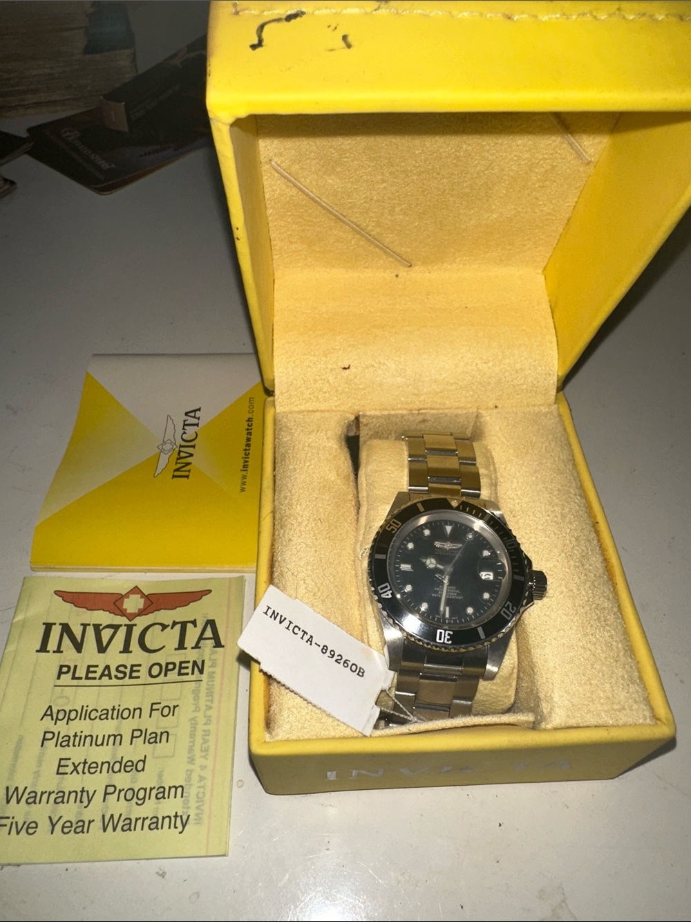 Men’s Invicta Watch Pro Diver 89260B new